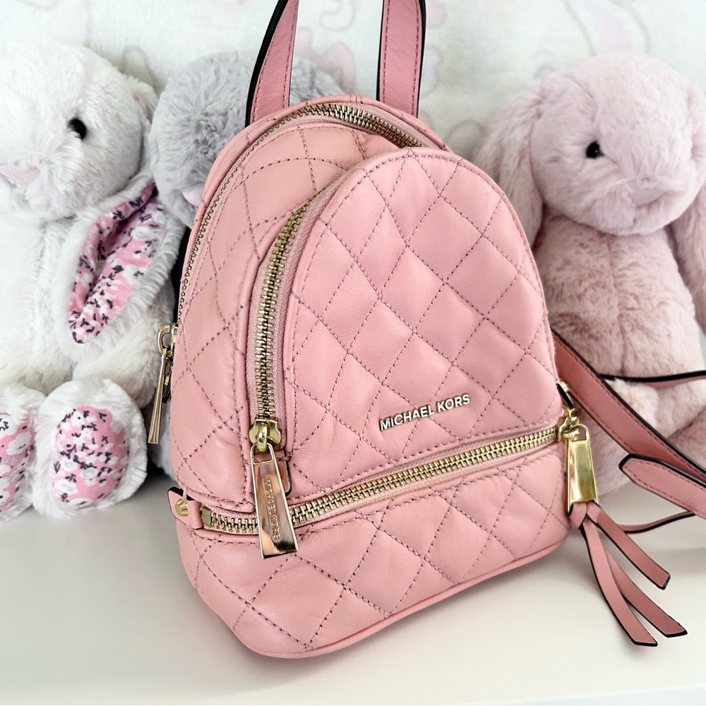 Michael Kors Rhea Quilted Backpack - Picture 3 of 7